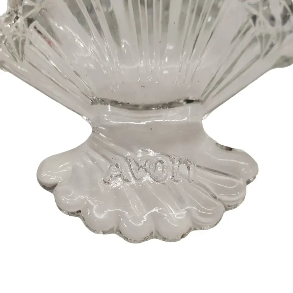 Vintage Avon Hostess Fancy Fan Soap Dish 5 Hostess Fragranced Soaps Glass Dish